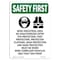 Signmission OSHA, 24" Height, Rigid Plastic, 24" x 18", Portrait, Mine Industrial Area With, Made in USA OS-SF-P-1824-V-11182 - alternate 1